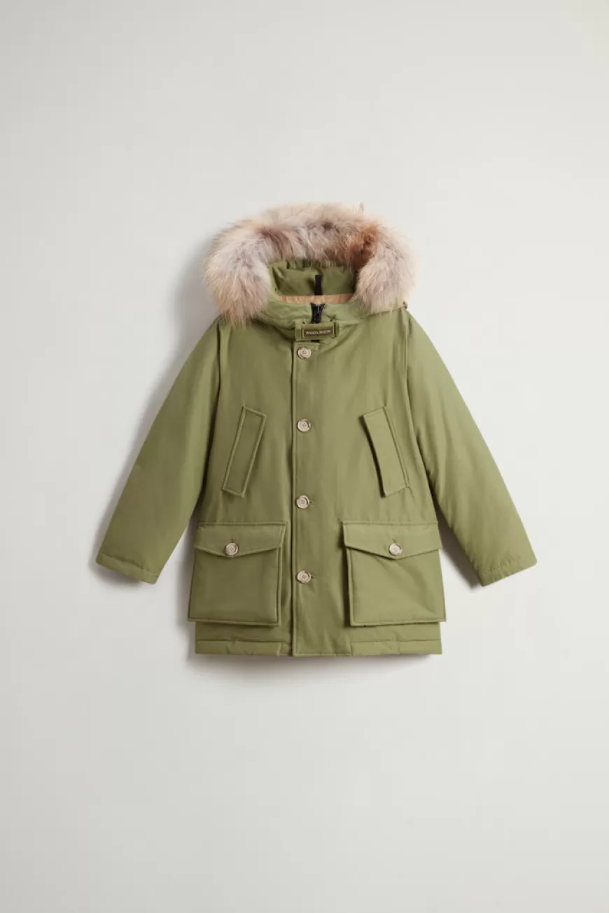 Arctic Parka aus Ramar Cloth mit abnehmbarem Pelz für Jungen>Woolrich Shop