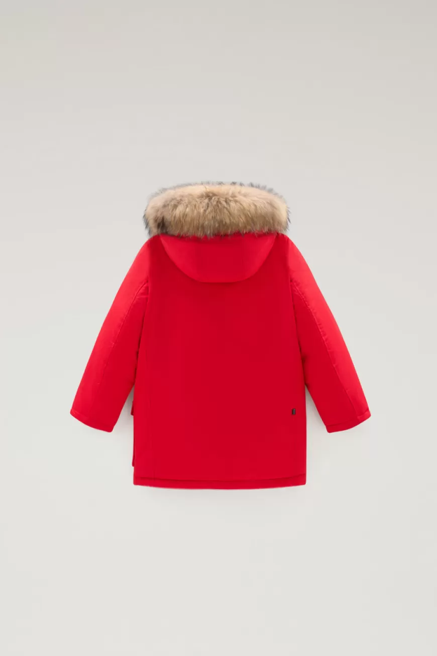 Arctic Parka aus Ramar Cloth mit abnehmbarem Pelz für Jungen>Woolrich Fashion