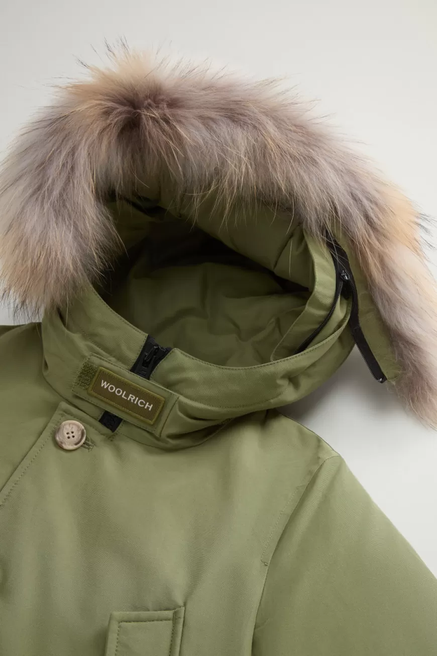 Arctic Parka aus Ramar Cloth mit abnehmbarem Pelz für Jungen>Woolrich Shop