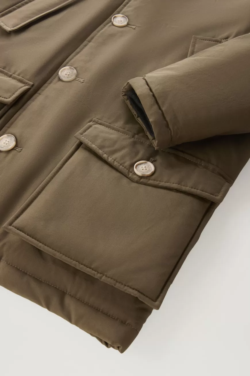 Arctic Parka aus Ramar Cloth mit abnehmbarem Pelz für Jungen>Woolrich Discount