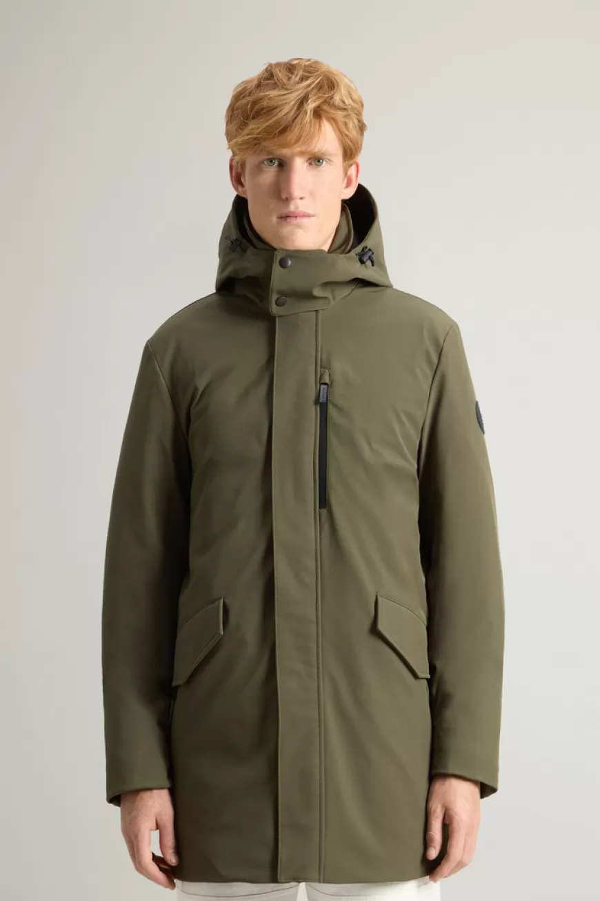 Barrow Mac Mantel aus Tech Softshell>Woolrich New