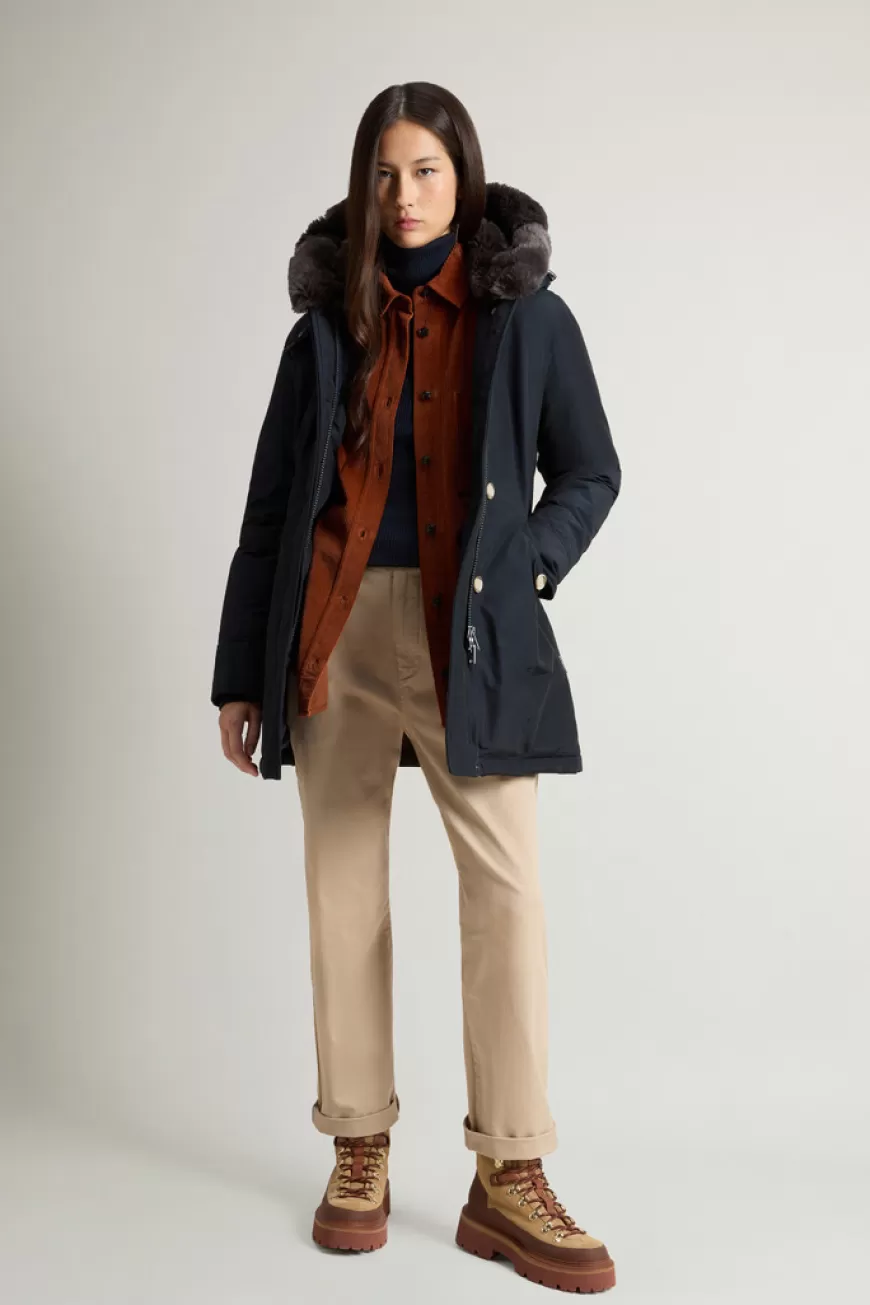 Beaker Parka mit Kunstpelz aus Ramar Cloth>Woolrich Outlet