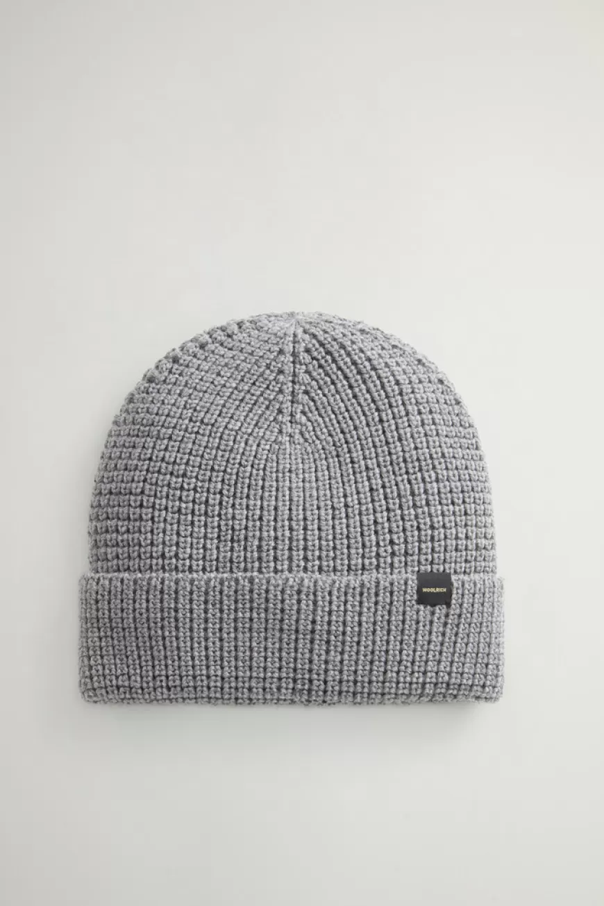 Beanie aus reiner Merino-Schurwolle aus Wabenstrick>Woolrich Discount