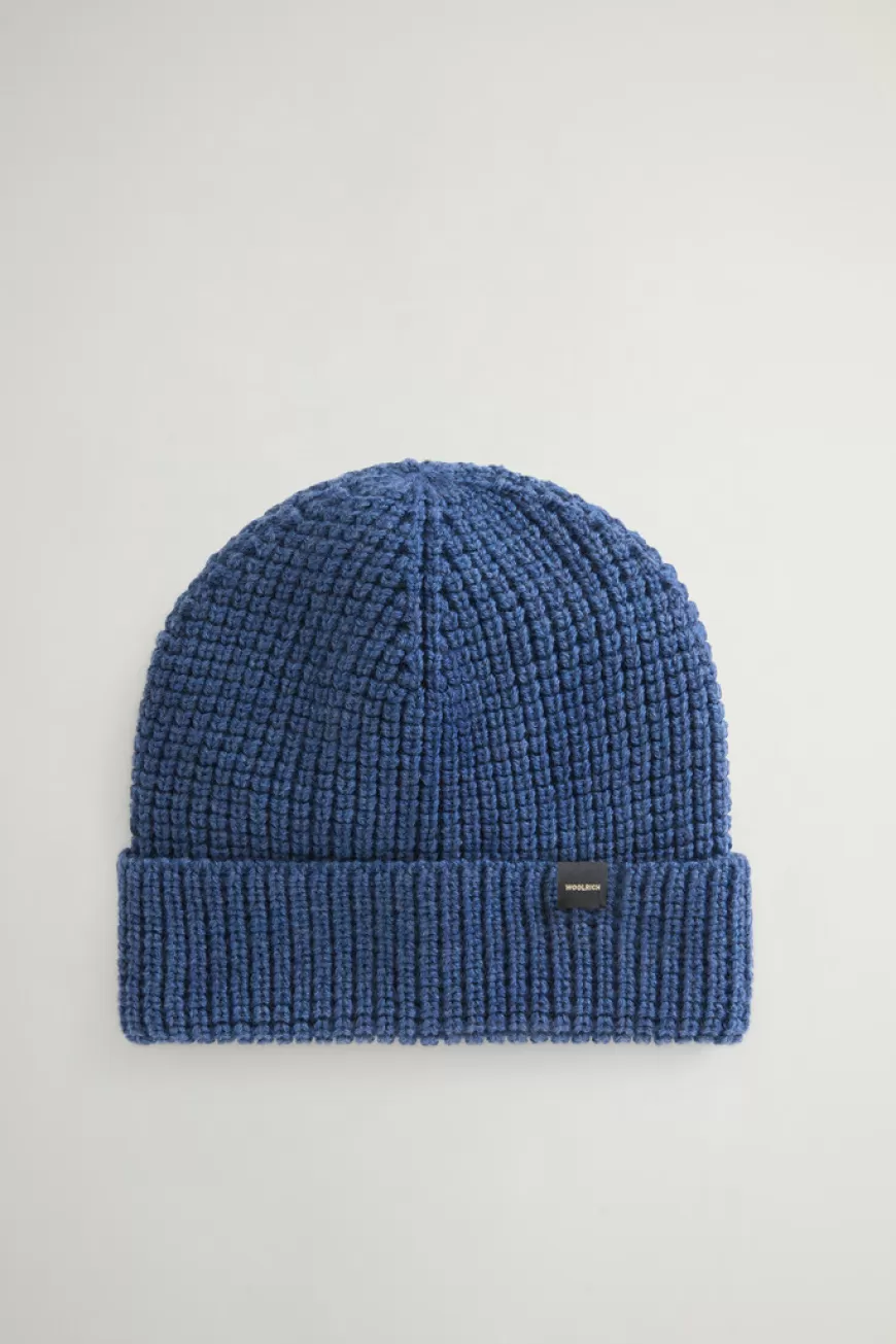 Beanie aus reiner Merino-Schurwolle aus Wabenstrick>Woolrich Online