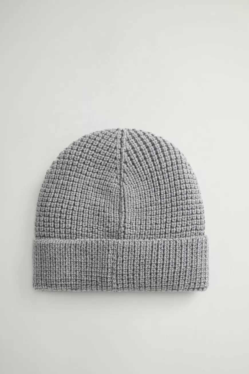 Beanie aus reiner Merino-Schurwolle aus Wabenstrick>Woolrich Discount