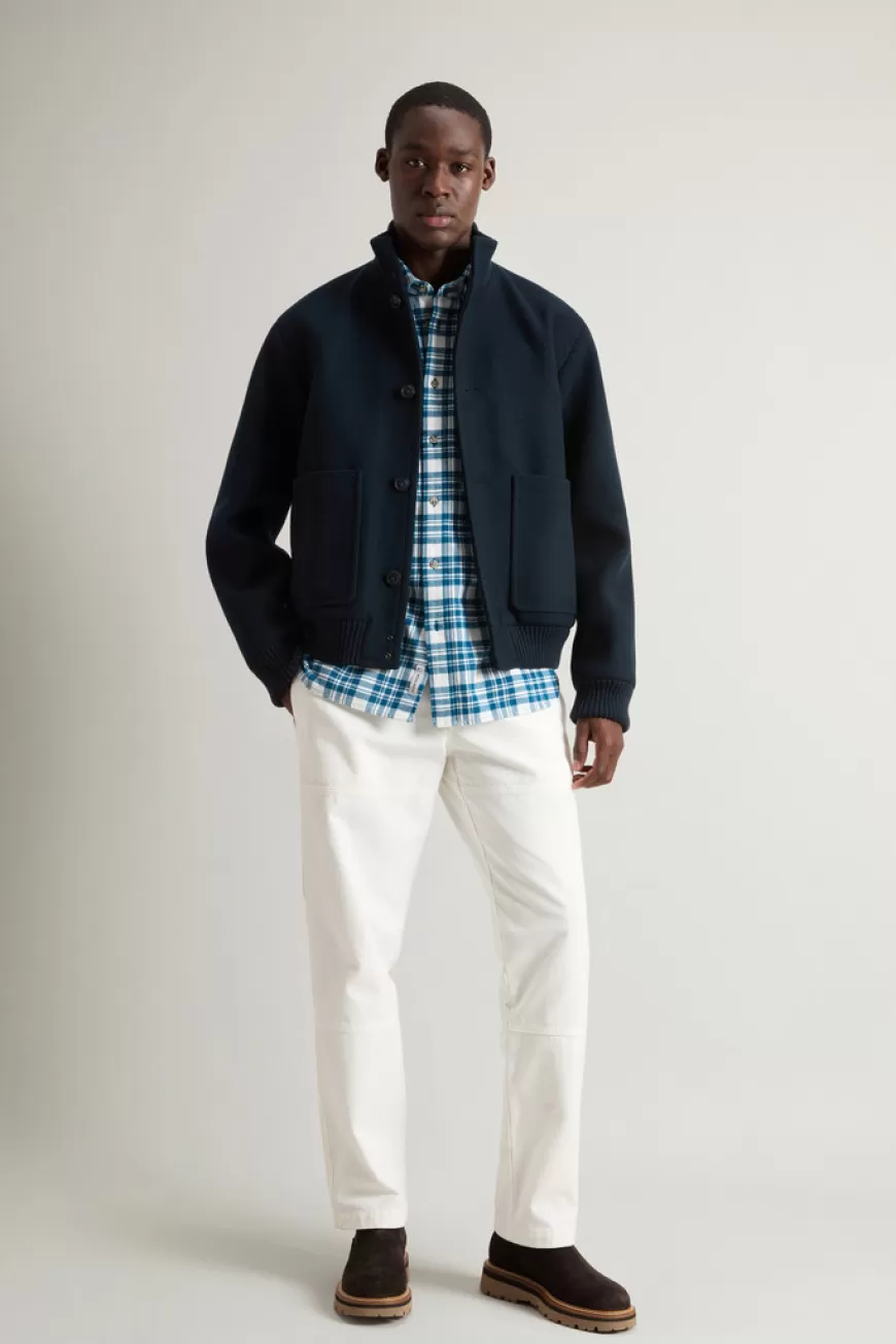Bomberjacke aus Melton aus einer Schurwollmischung>Woolrich Best