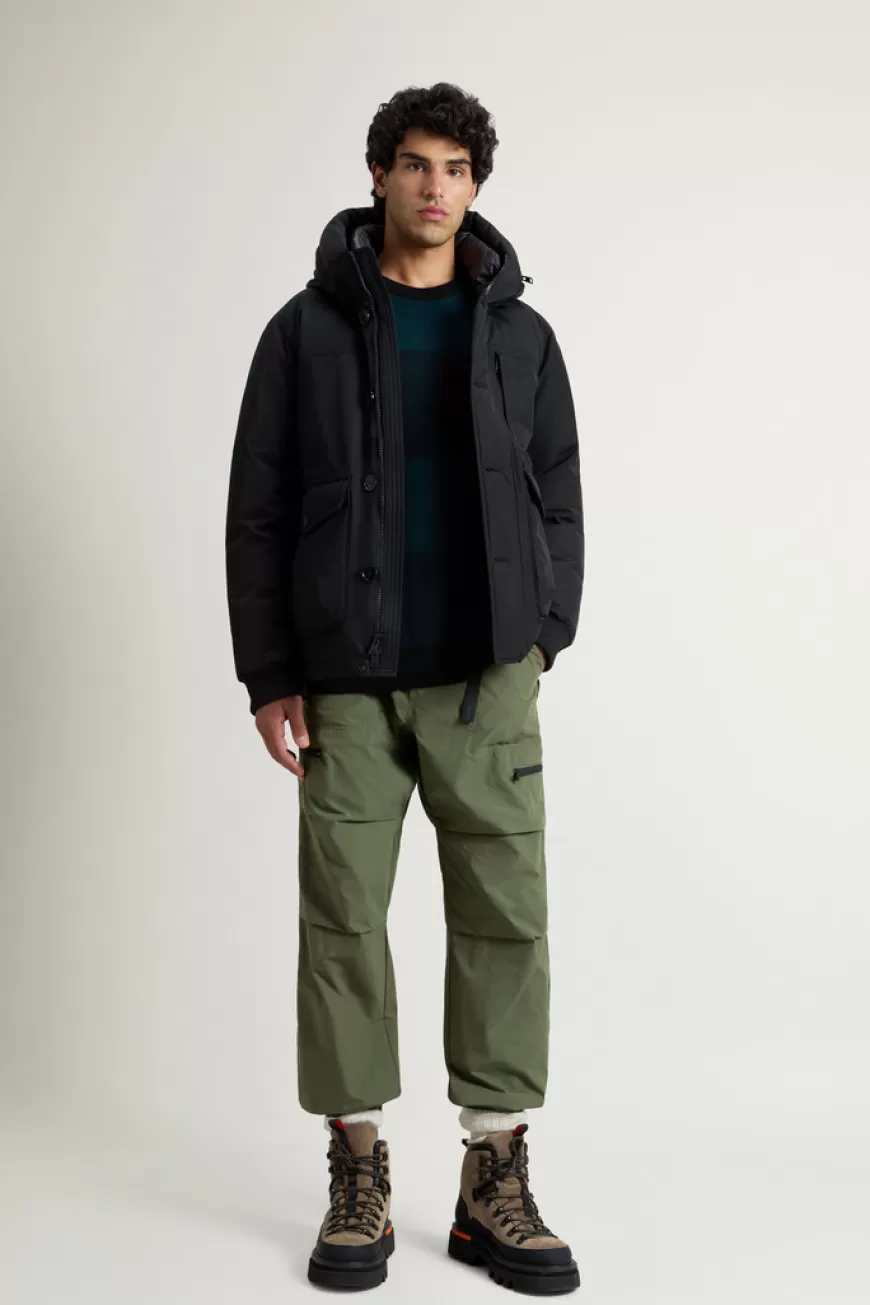 Bomberjacke aus Ramar Cloth mit Kapuze>Woolrich Cheap