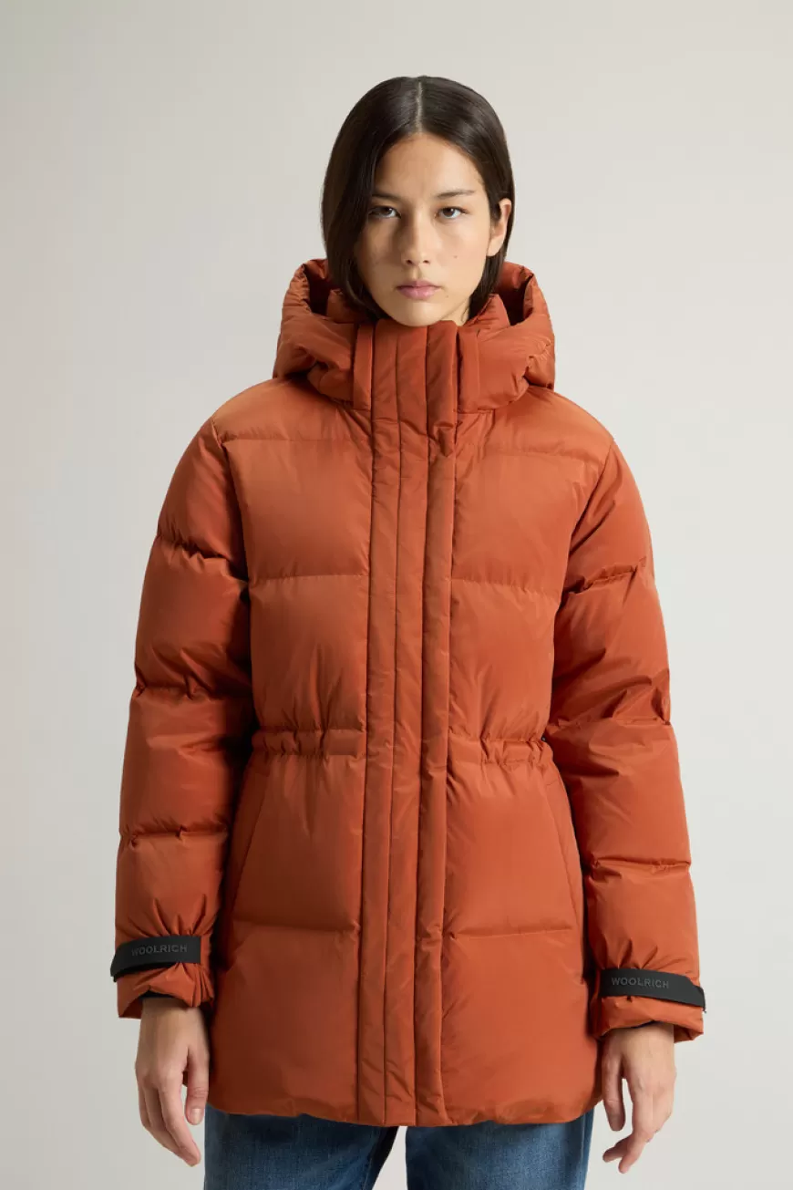 Daunenjacke Alsea aus Stretchnylon mit abnehmbarer Kapuze>Woolrich Outlet