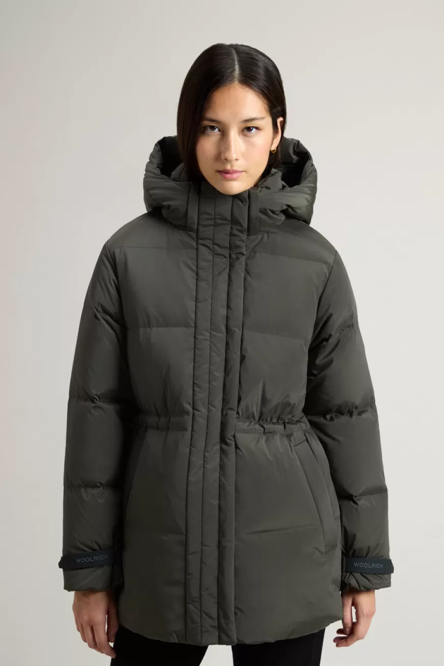 Daunenjacke Alsea aus Stretchnylon mit abnehmbarer Kapuze>Woolrich Outlet