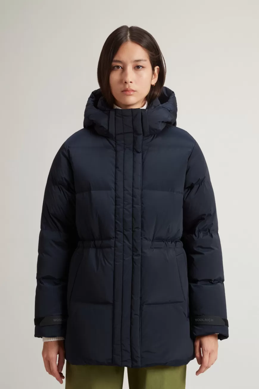 Daunenjacke Alsea aus Stretchnylon mit abnehmbarer Kapuze>Woolrich Clearance