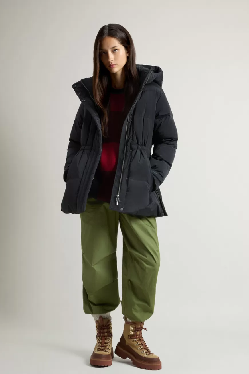 Daunenjacke Alsea aus Stretchnylon mit abnehmbarer Kapuze>Woolrich Cheap