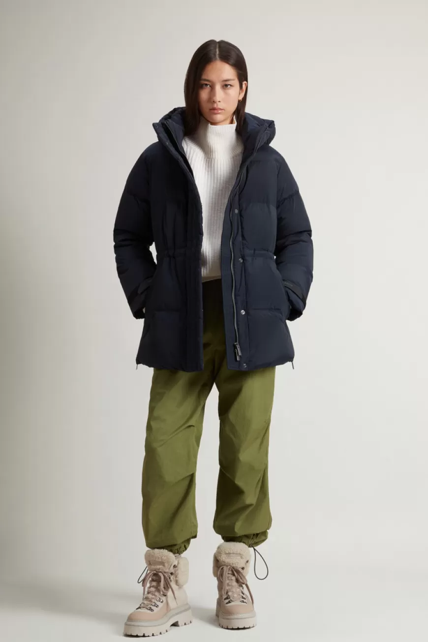 Daunenjacke Alsea aus Stretchnylon mit abnehmbarer Kapuze>Woolrich Clearance