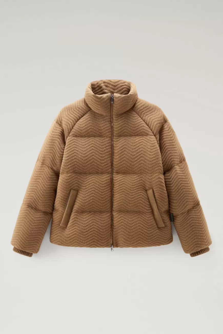 Daunenjacke aus einer italienischen Wollmischung>Woolrich Hot