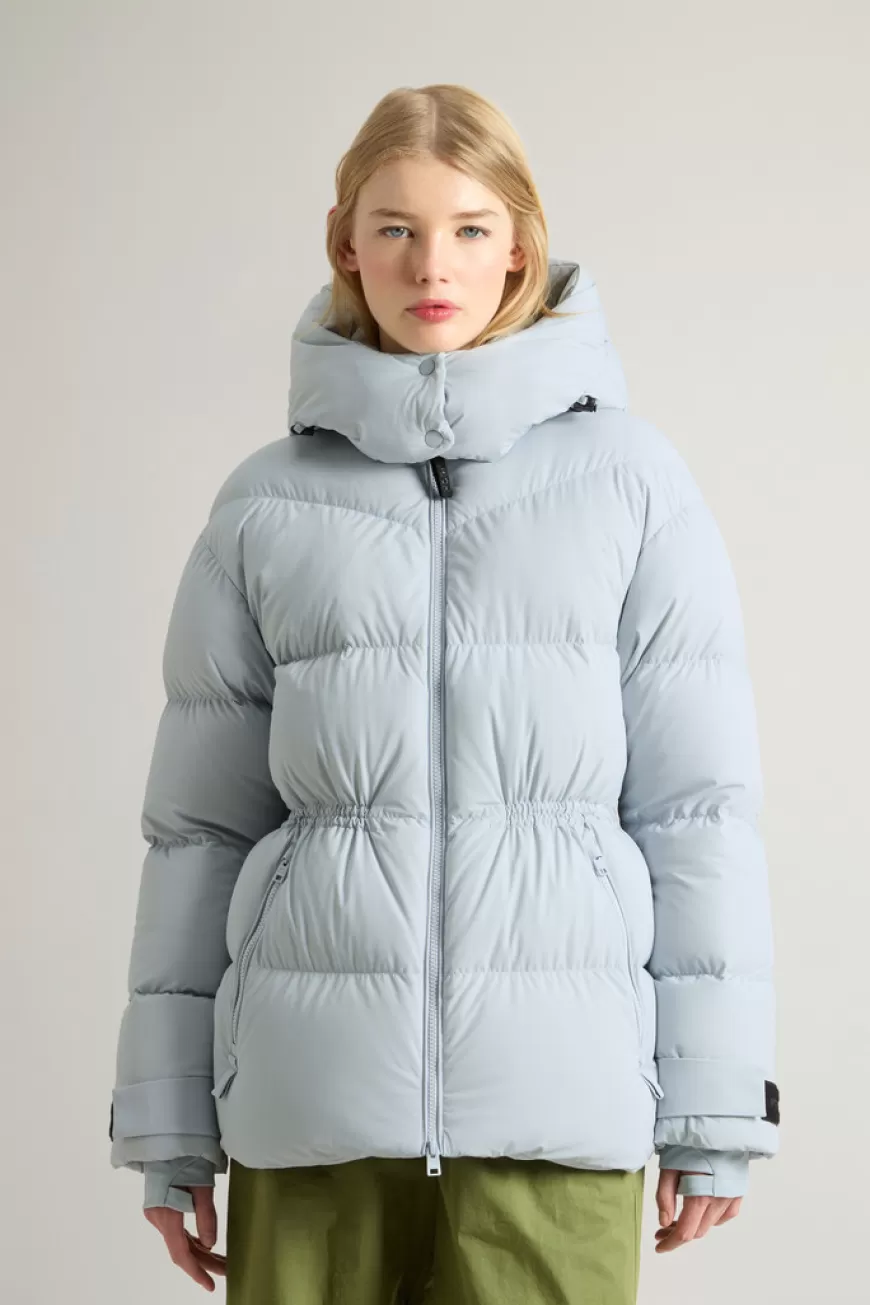 Daunenjacke aus Stretchnylon mit mattem Finish>Woolrich Online