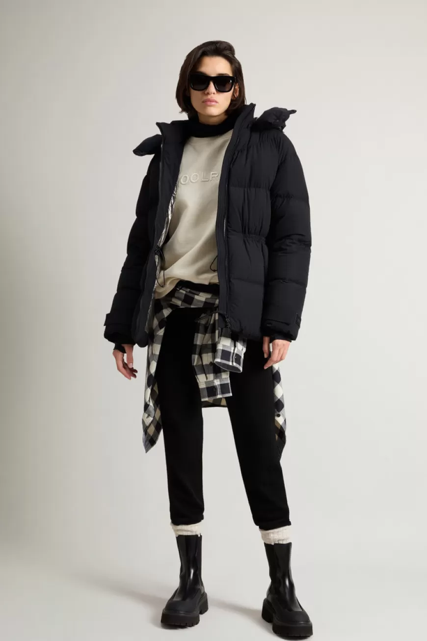 Daunenjacke aus Stretchnylon mit mattem Finish>Woolrich Best Sale