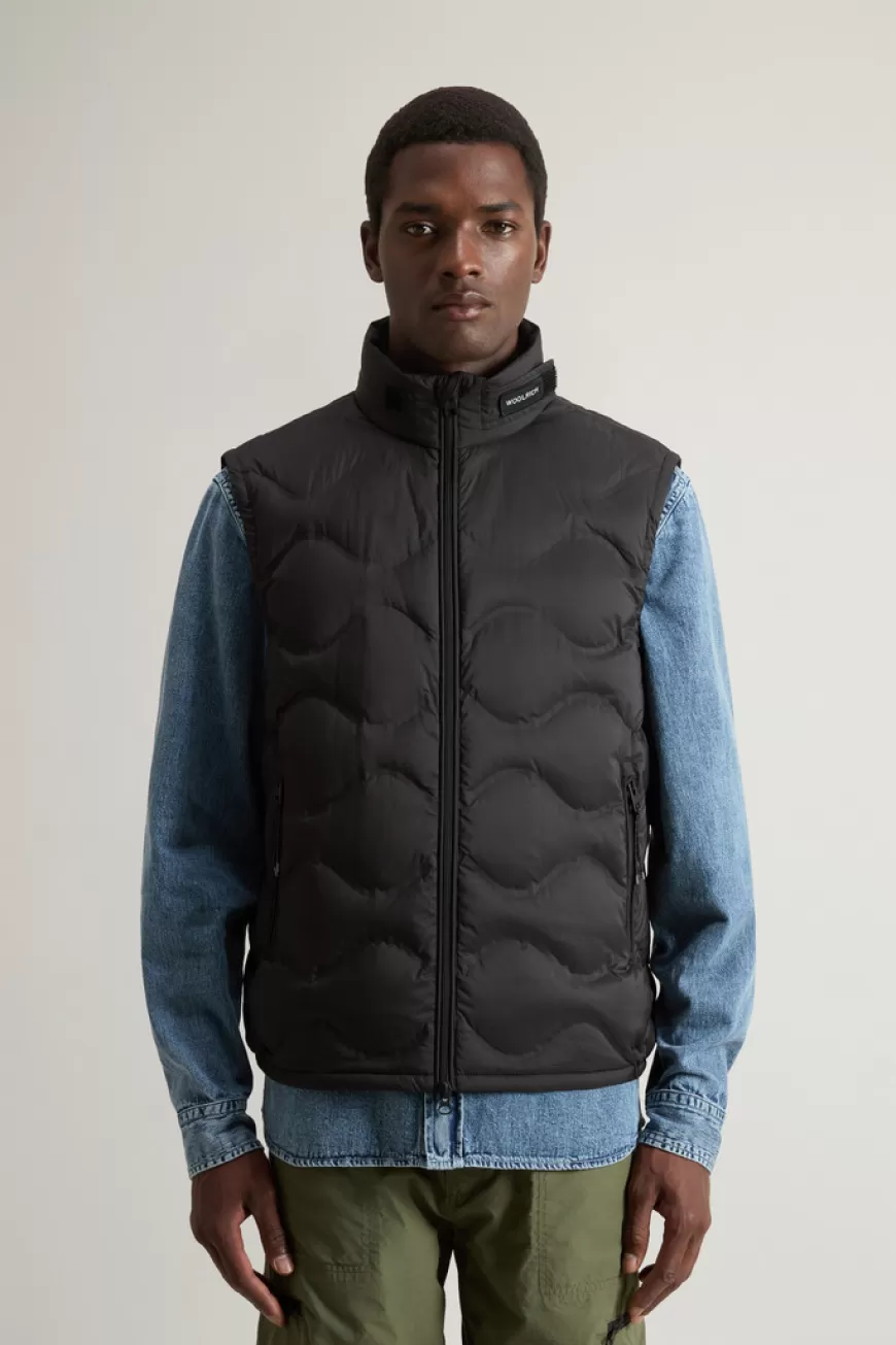 Gefütterte Weste aus Mikrofaser>Woolrich Hot