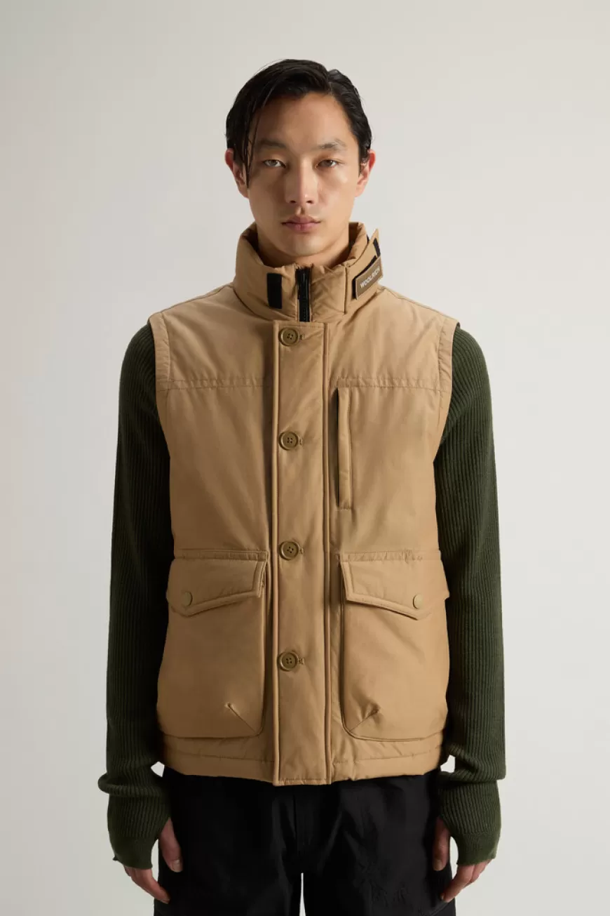 Gefütterte Weste aus Ramar Cloth>Woolrich Clearance