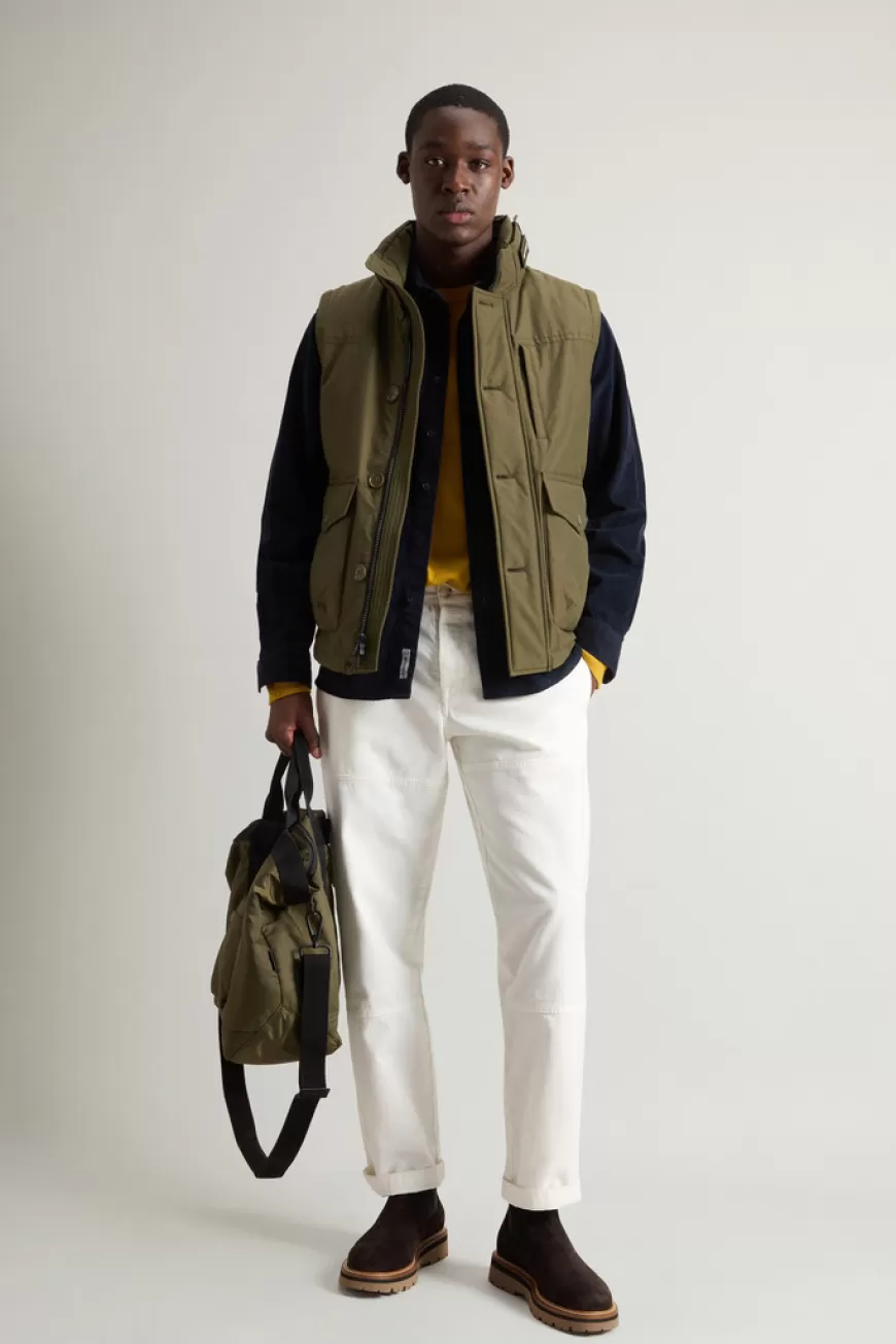 Gefütterte Weste aus Ramar Cloth>Woolrich Best