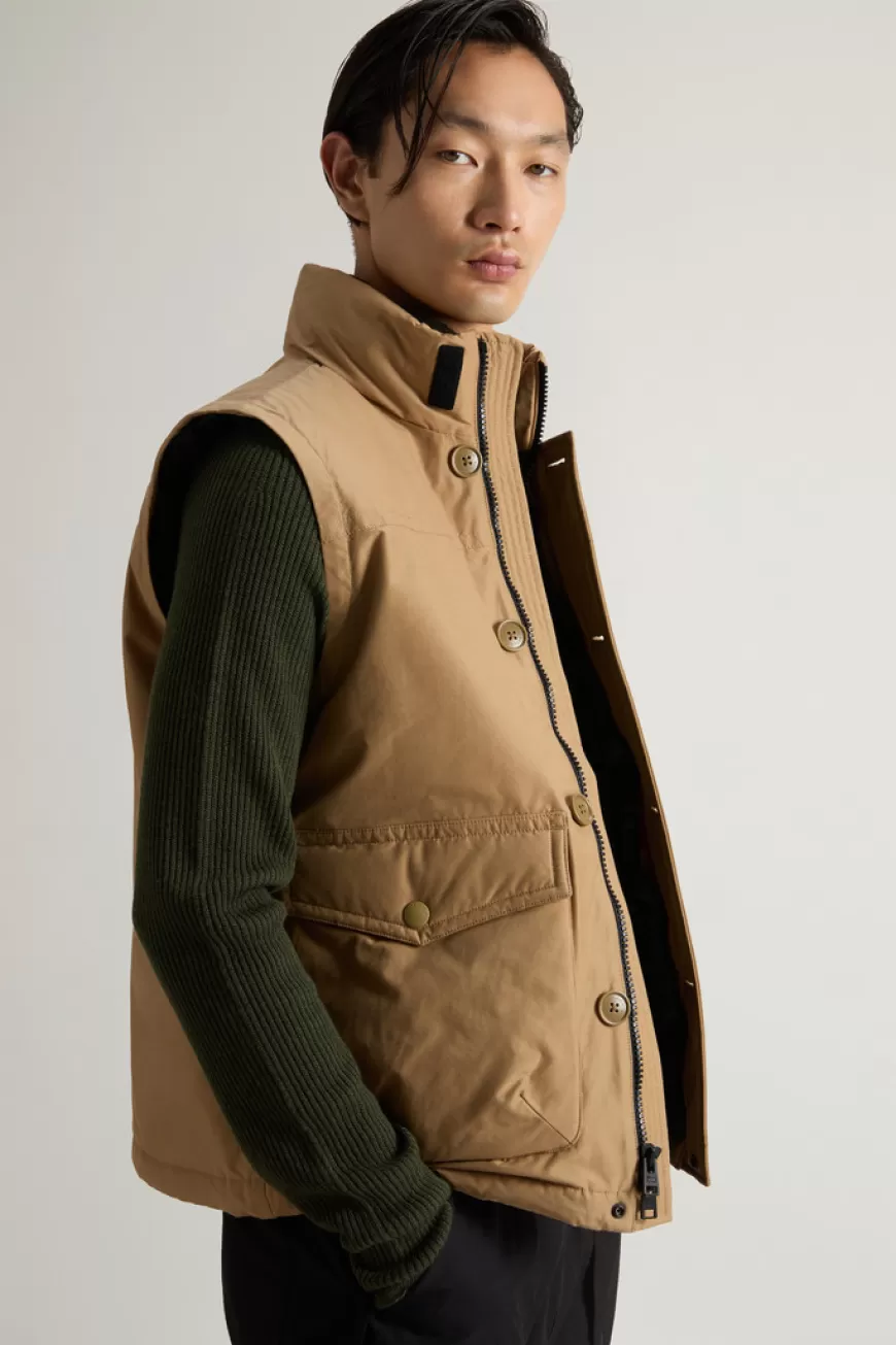 Gefütterte Weste aus Ramar Cloth>Woolrich Clearance