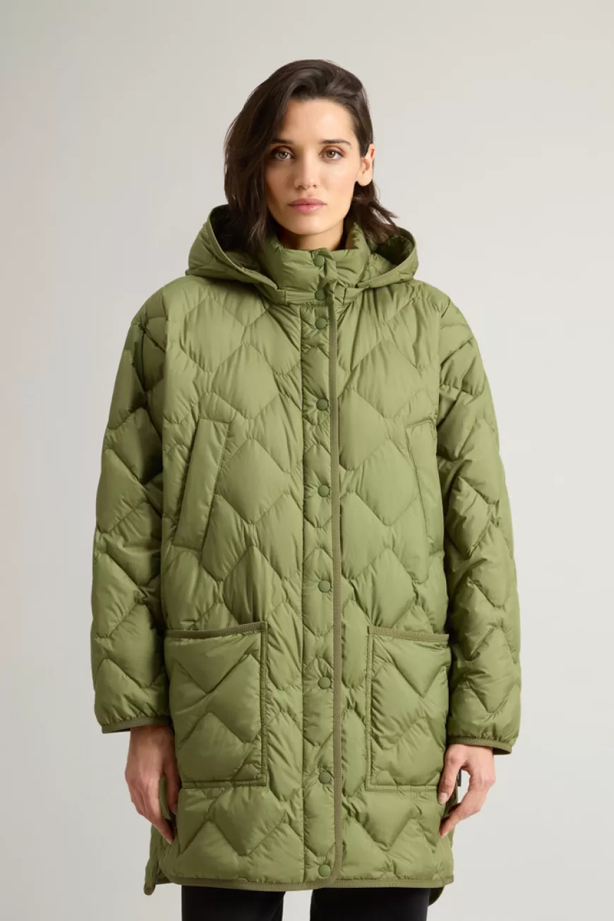 Heritage Capejacke aus Mikrofaser mit abnehmbarer Kapuze>Woolrich Best Sale