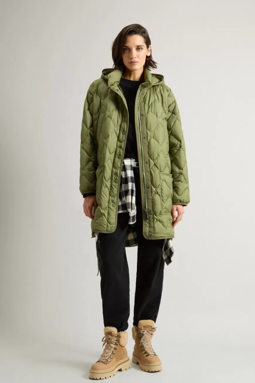 Heritage Capejacke aus Mikrofaser mit abnehmbarer Kapuze>Woolrich Best Sale