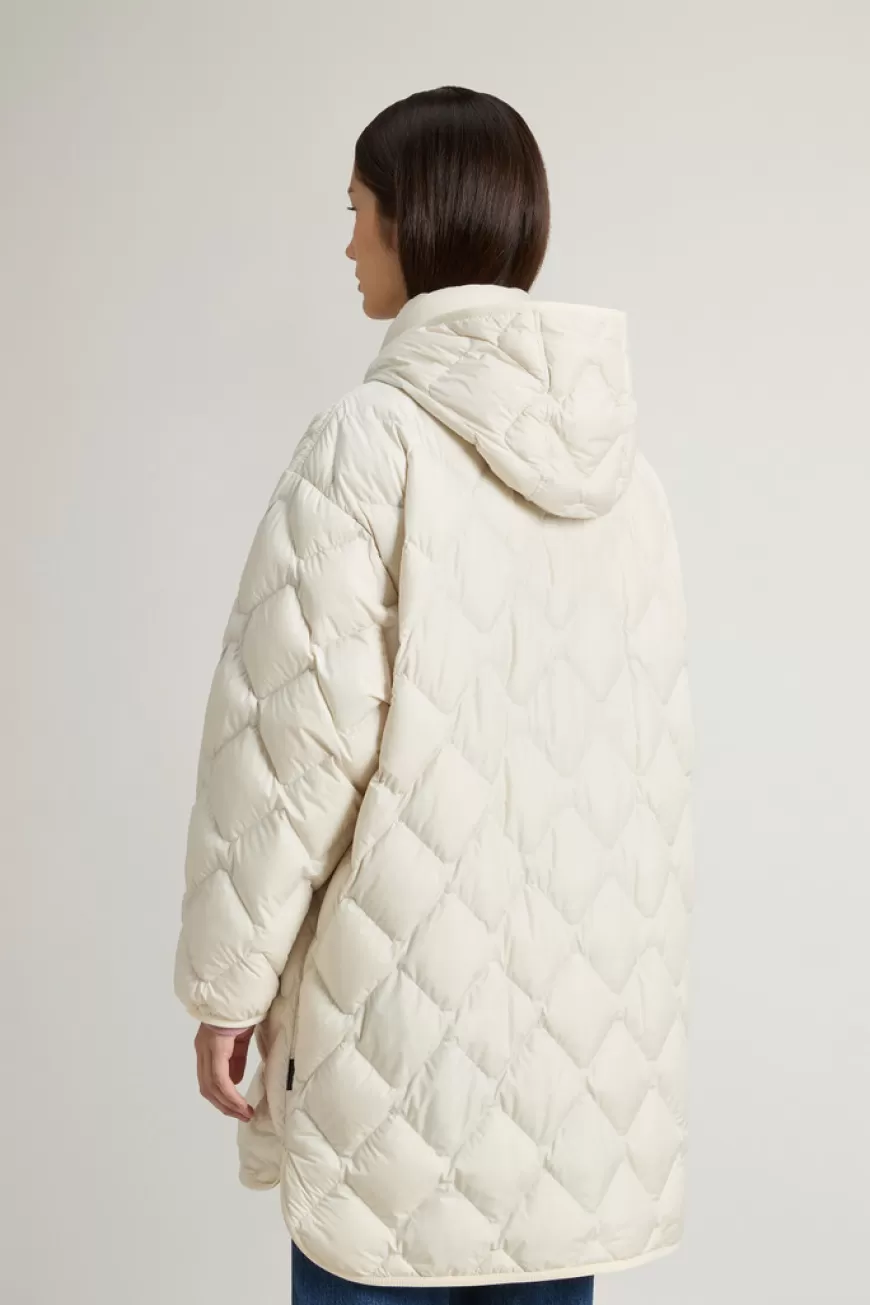 Heritage Capejacke aus Mikrofaser mit abnehmbarer Kapuze>Woolrich Cheap