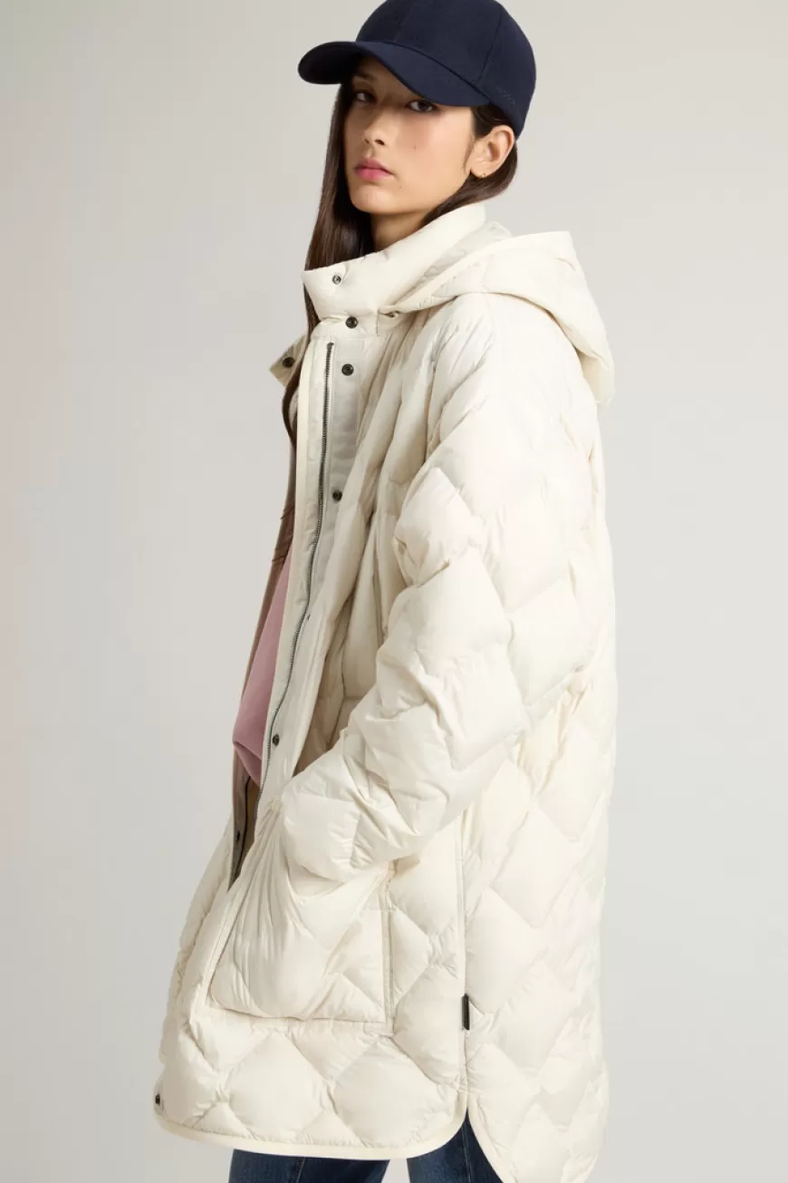 Heritage Capejacke aus Mikrofaser mit abnehmbarer Kapuze>Woolrich Cheap