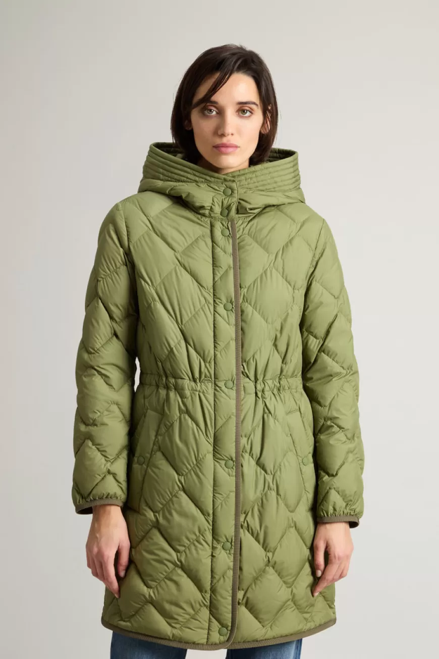 Heritage Parka aus Mikrofaser mit Kapuze mit Blende>Woolrich Online