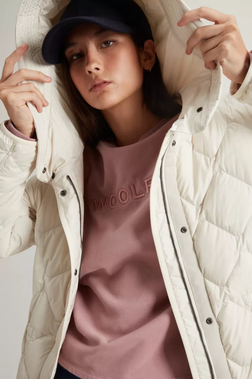 Heritage Parka aus Mikrofaser mit Kapuze mit Blende>Woolrich Store