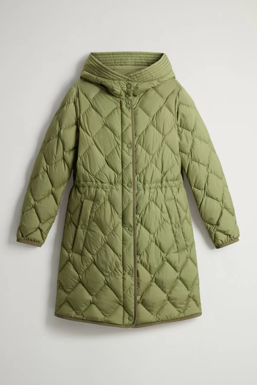 Heritage Parka aus Mikrofaser mit Kapuze mit Blende>Woolrich Online