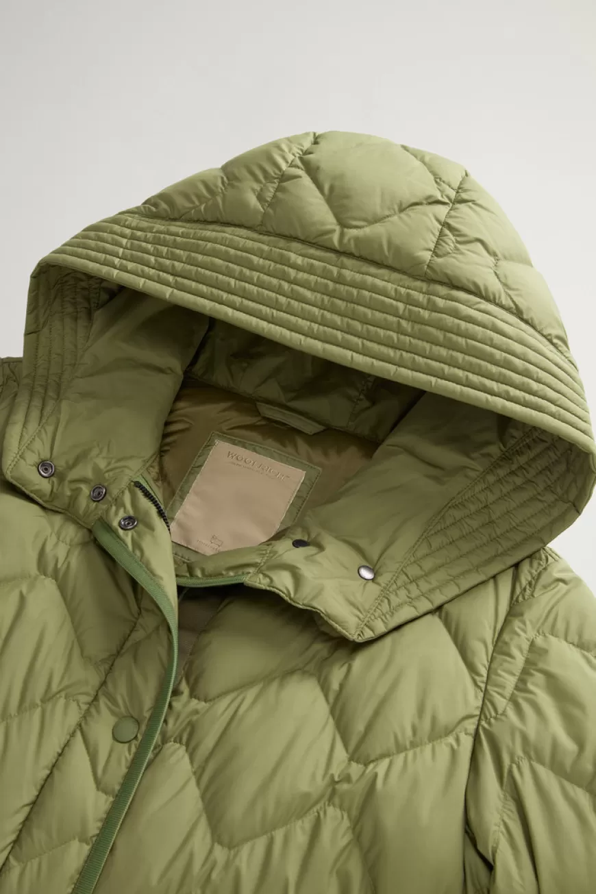 Heritage Parka aus Mikrofaser mit Kapuze mit Blende>Woolrich Online