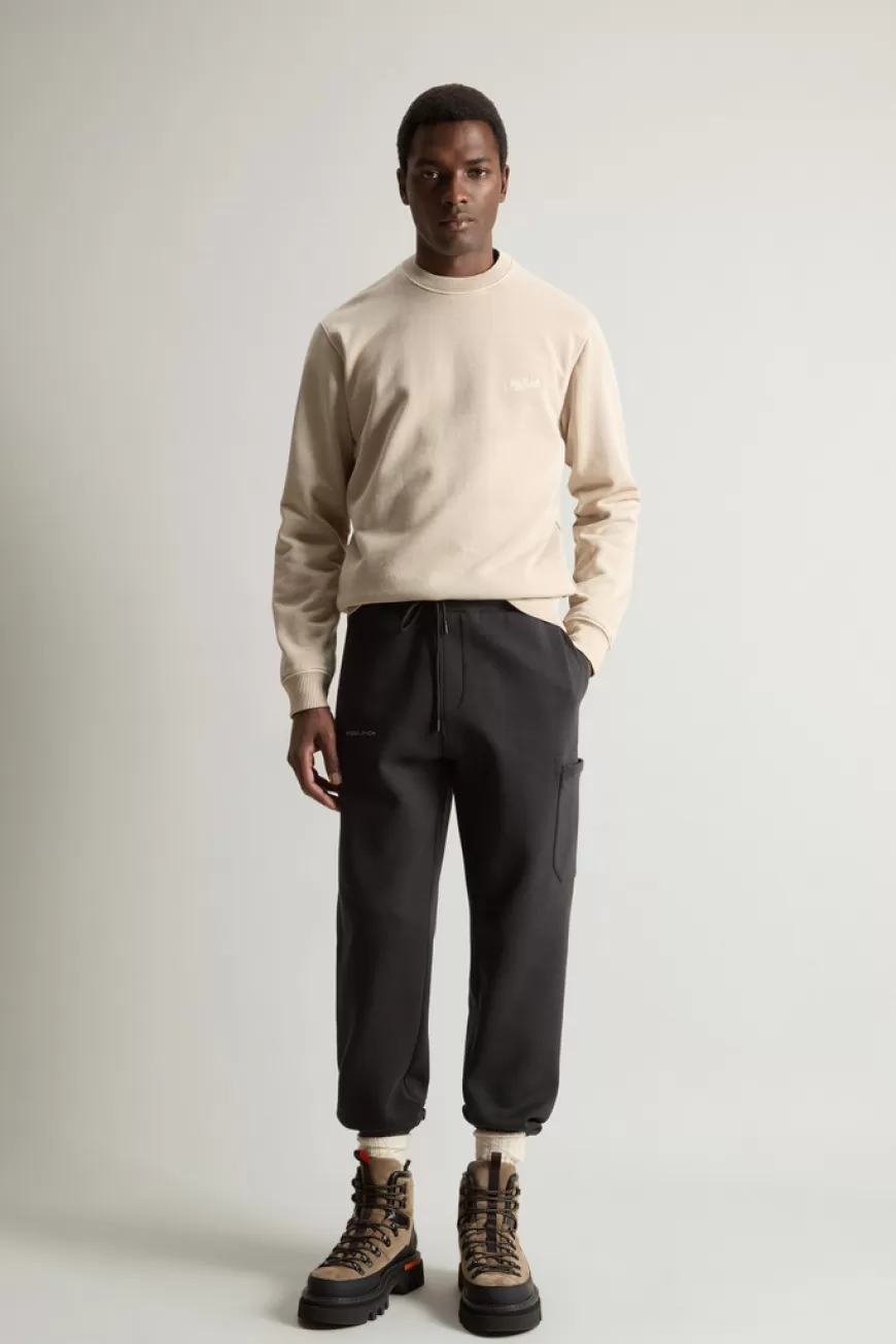 Hose aus einer gebürsteten Baumwollmischung mit Logo>Woolrich Clearance