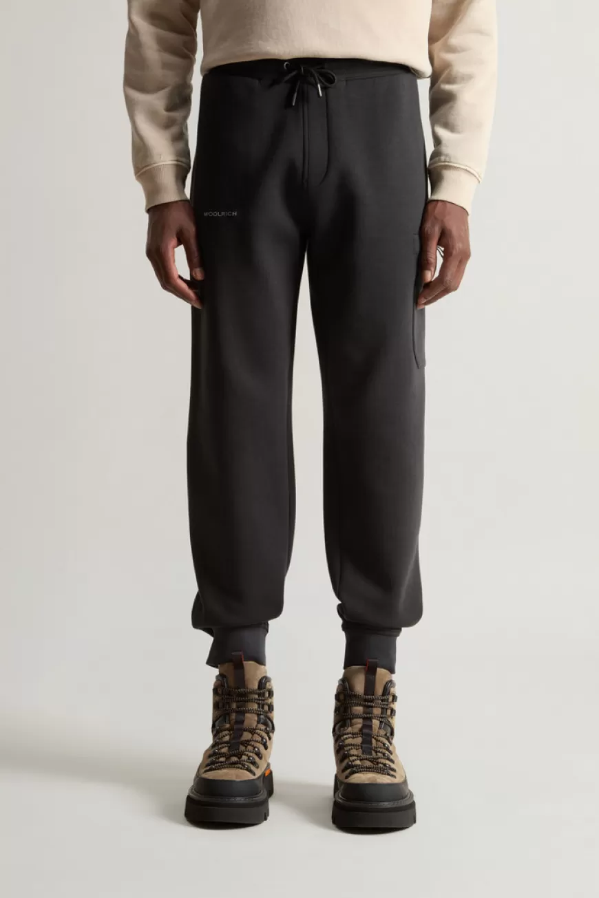Hose aus einer gebürsteten Baumwollmischung mit Logo>Woolrich Clearance