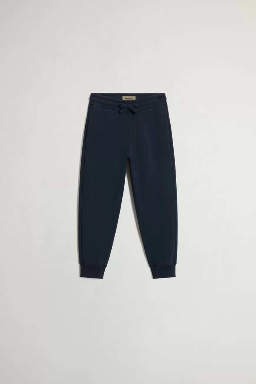Hose aus gebürsteter reiner Baumwolle für Jungen mit Taschen>Woolrich Cheap