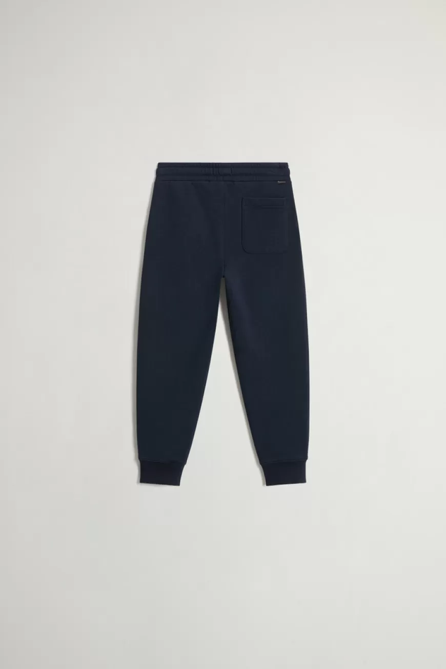 Hose aus gebürsteter reiner Baumwolle für Jungen mit Taschen>Woolrich Cheap