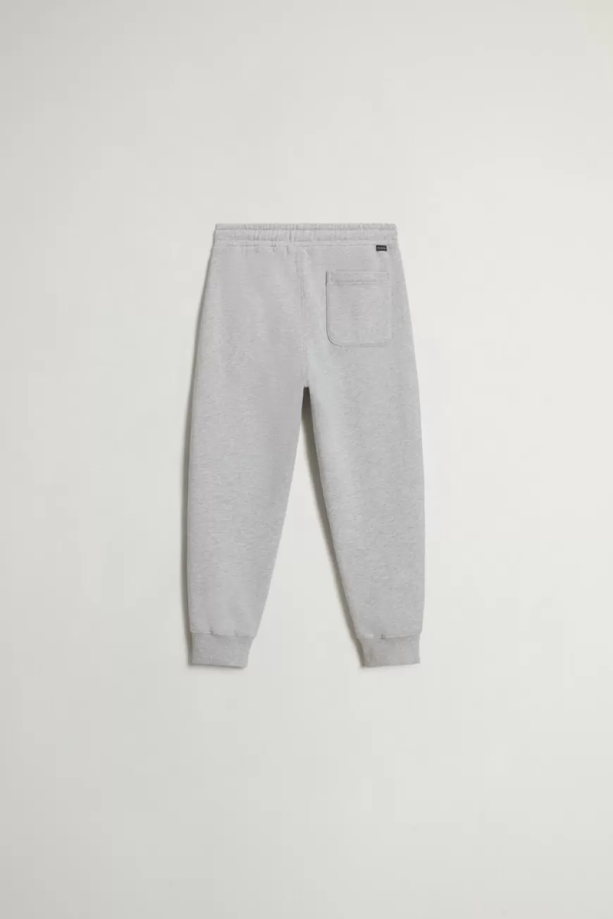 Hose aus gebürsteter reiner Baumwolle für Jungen mit Taschen>Woolrich Store
