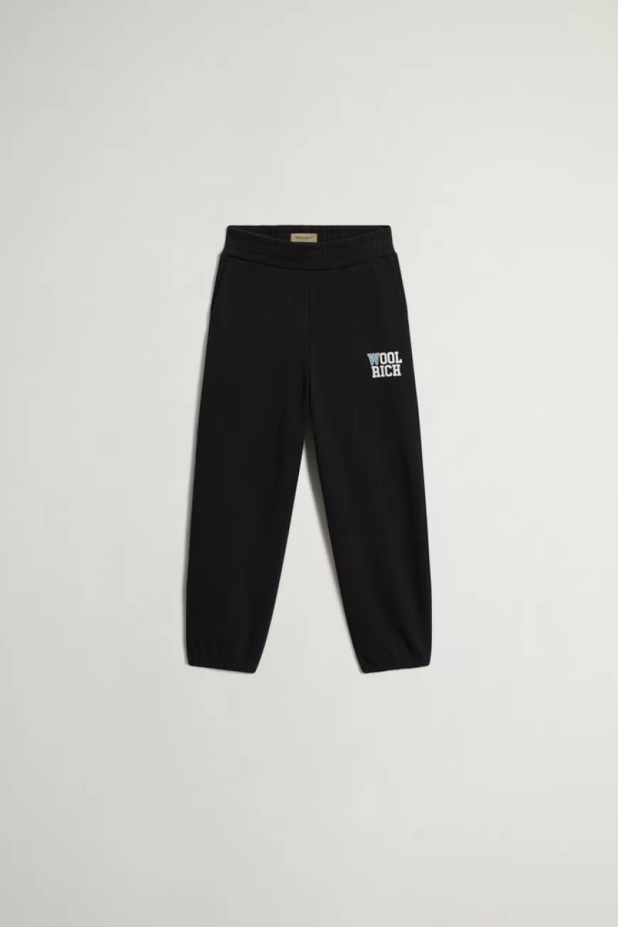 Hose aus gebürsteter reiner Baumwolle für Mädchen mit Logo>Woolrich Cheap