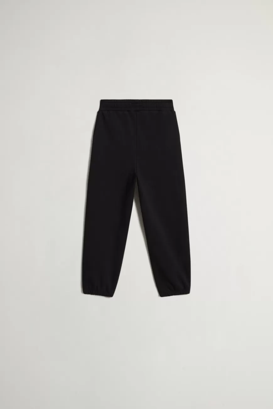 Hose aus gebürsteter reiner Baumwolle für Mädchen mit Logo>Woolrich Cheap