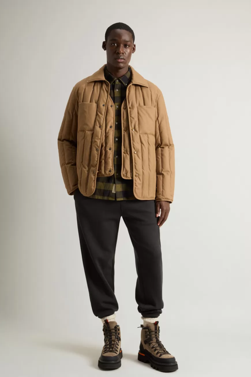 Jacke aus reiner Schurwolle Vitale Barberis Canonico>Woolrich Sale