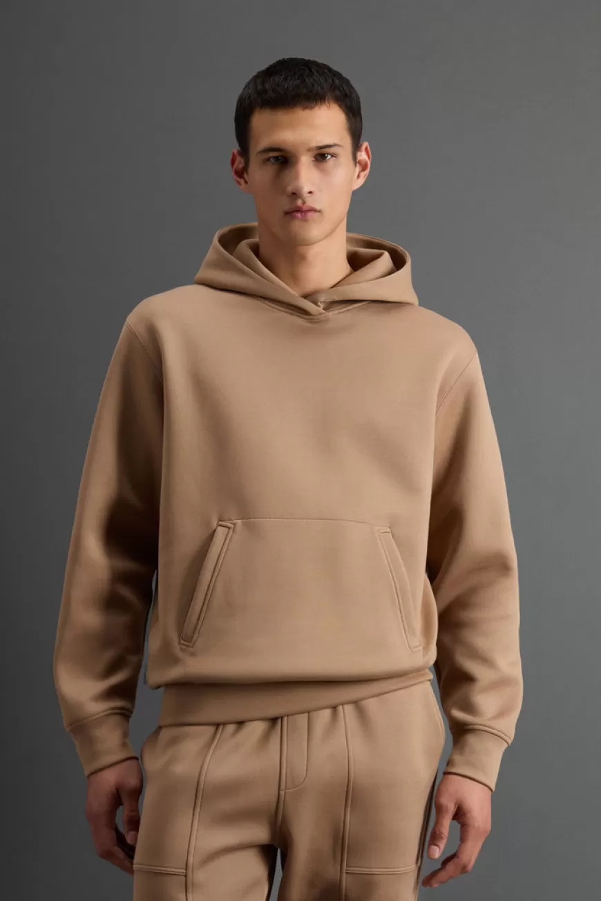 Kapuzenpullover aus Baumwollmischung mit Kängurutasche by Todd Snyder>Woolrich Best Sale