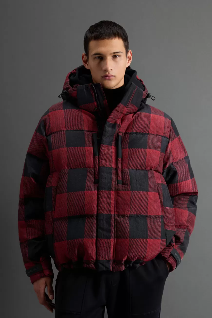 Kurzer Check Parka aus Olmetex-Nylon by Todd Snyder>Woolrich Cheap