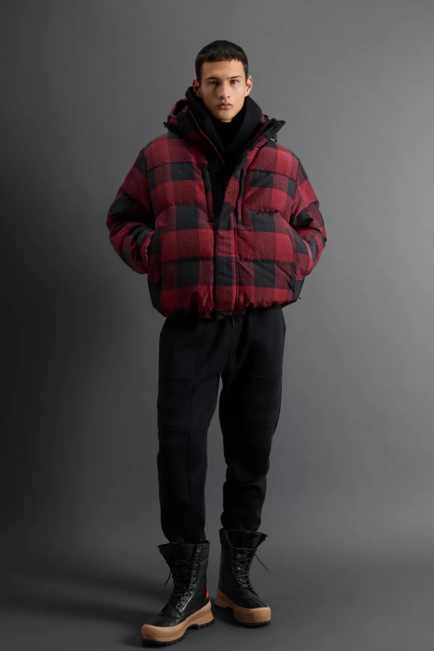 Kurzer Check Parka aus Olmetex-Nylon by Todd Snyder>Woolrich Cheap