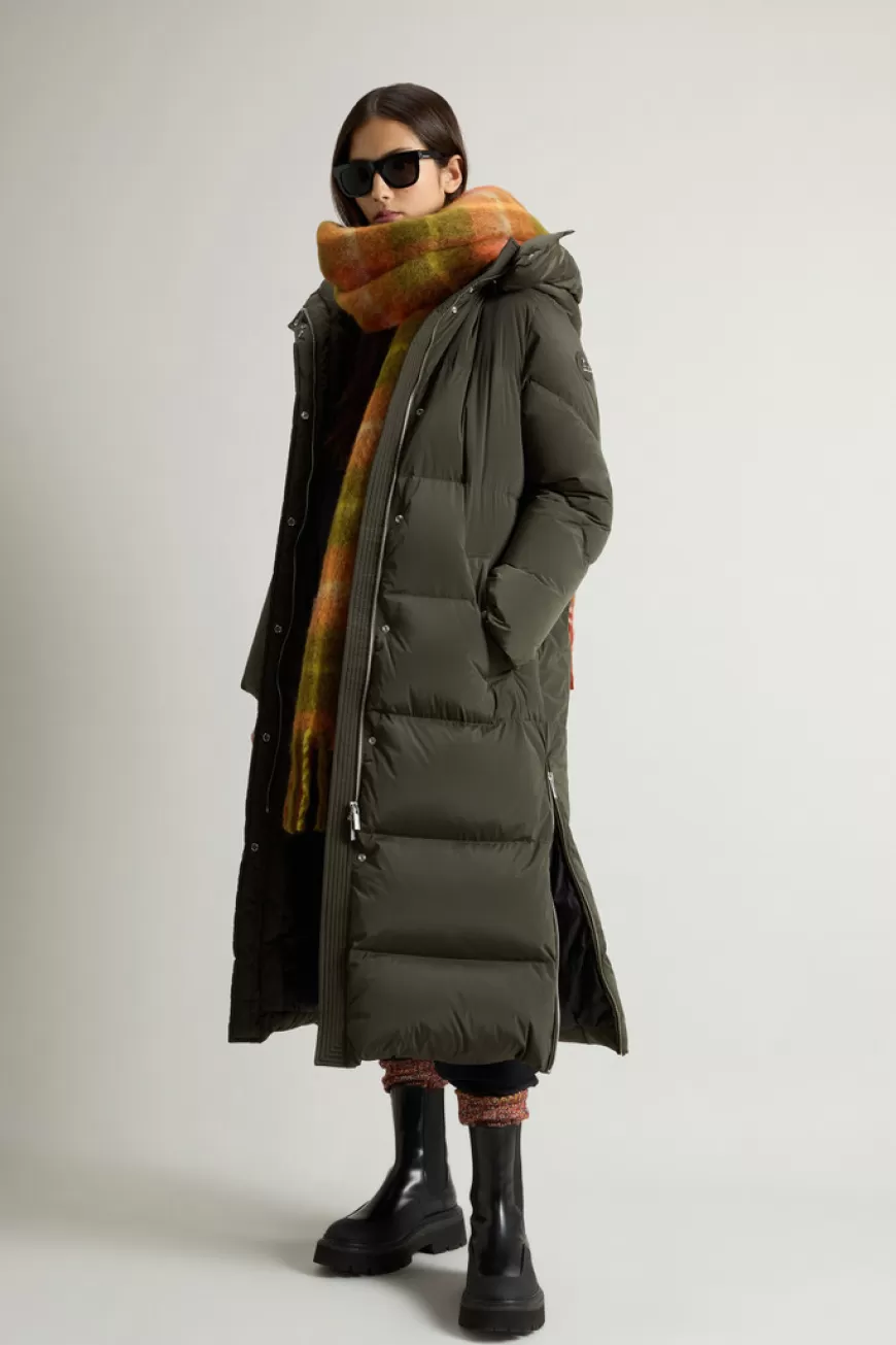 Langer Aurora Parka aus Stretch-Nylon>Woolrich Flash Sale