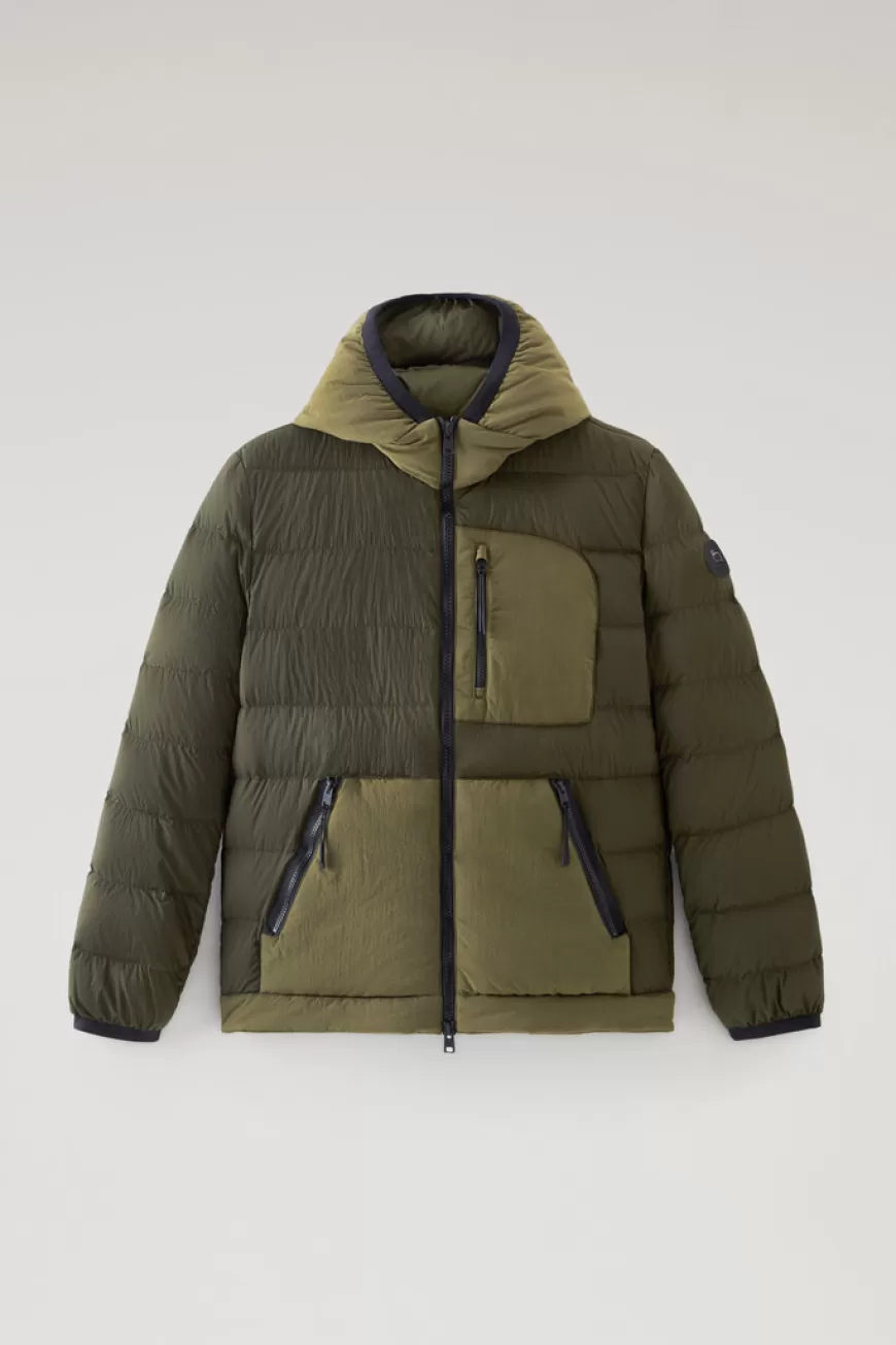 Lobster Daunenjacke aus Crinkle-Nylon>Woolrich Store
