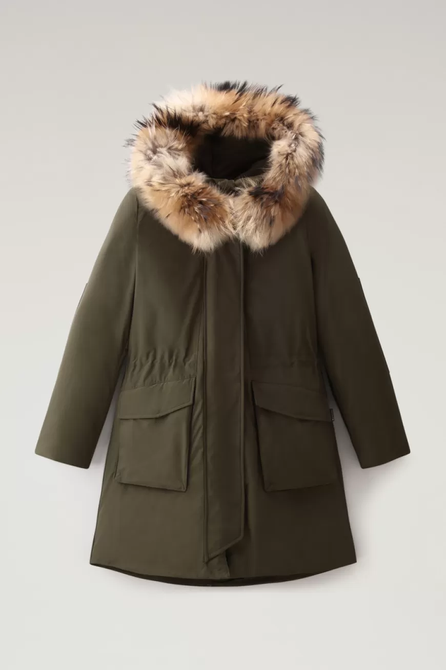 Military Parka aus Urban Touch mit Waschbärpelz>Woolrich Outlet