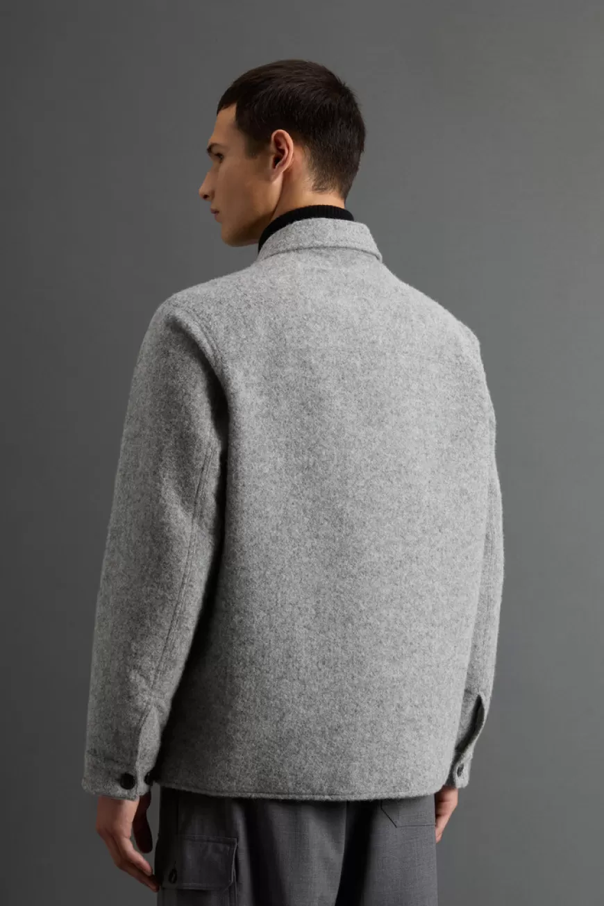 Overshirt aus einer italienischen Wollmischung mit reflektierendem Überzug by Todd Snyder>Woolrich Outlet
