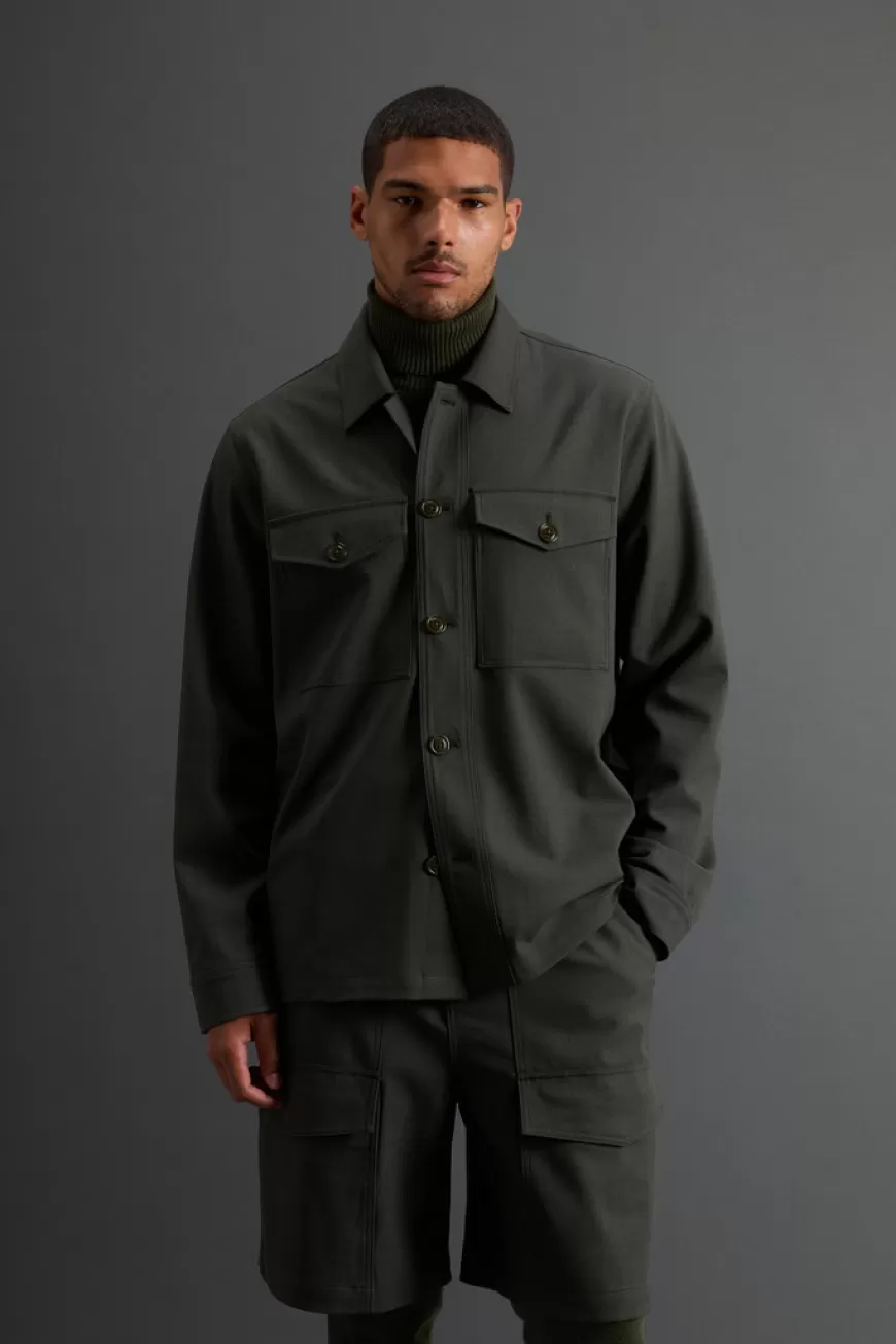 Overshirt aus Wollstretch by Todd Snyder>Woolrich Store