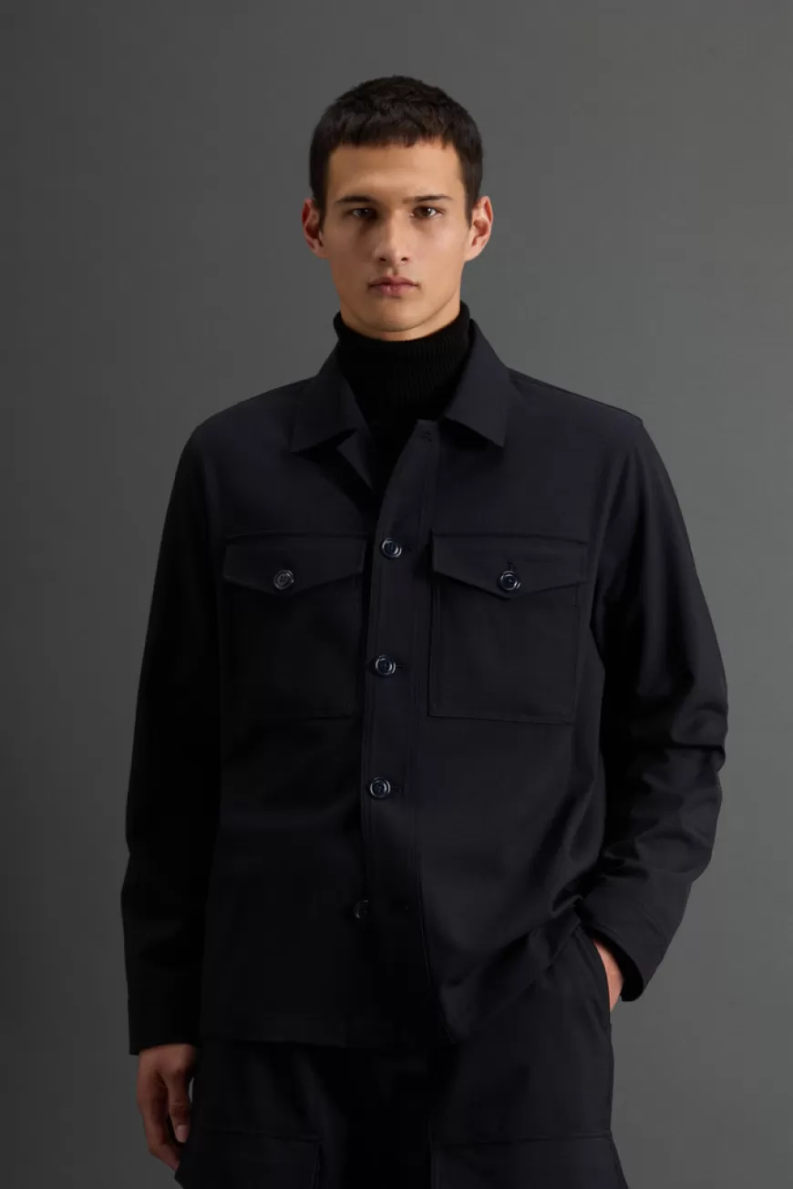 Overshirt aus Wollstretch by Todd Snyder>Woolrich Discount