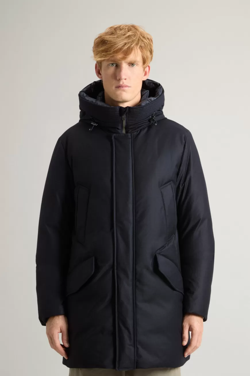 Parka aus einer italienischen Woll- und Seiden-Mischung aus Loro Piana-Gewebe>Woolrich Clearance