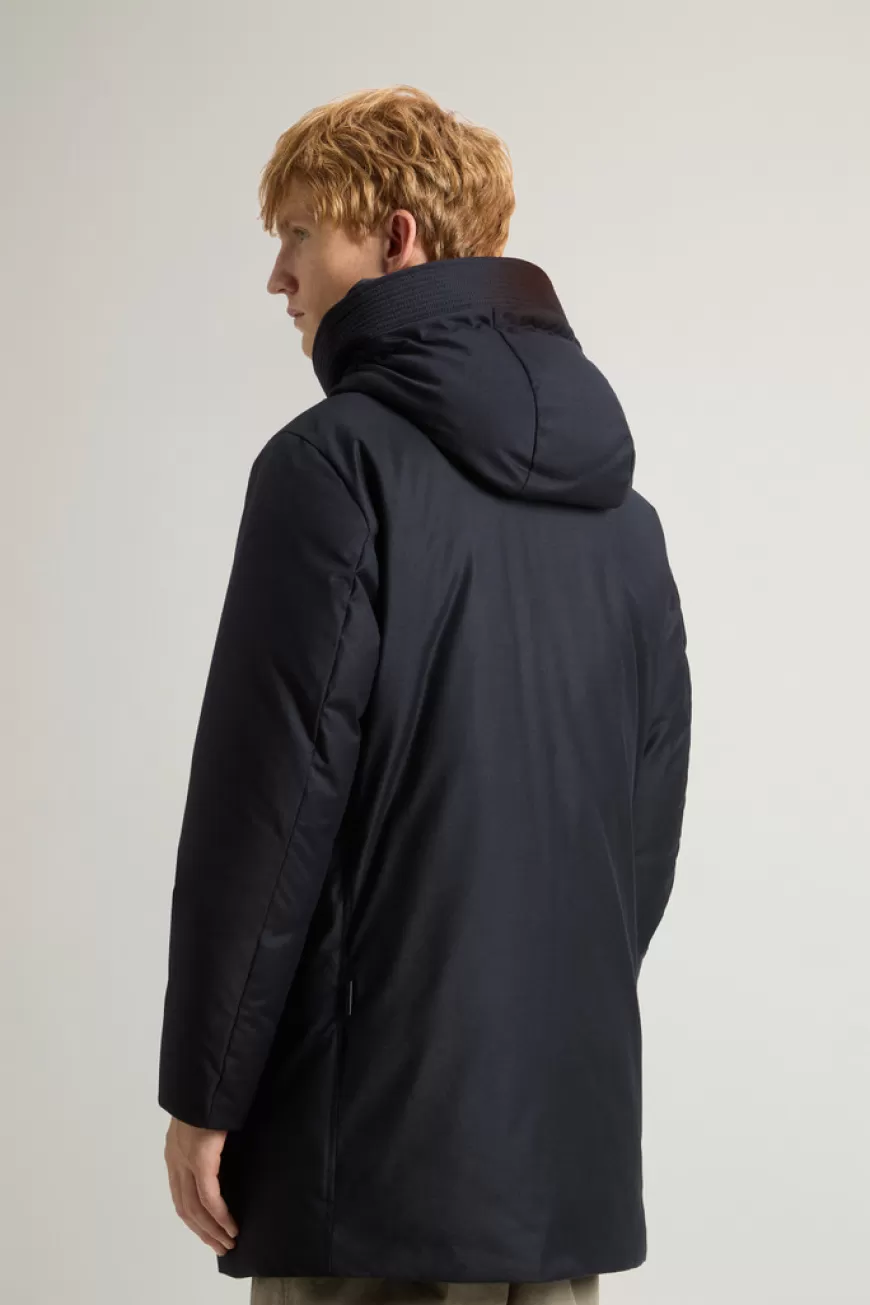 Parka aus einer italienischen Woll- und Seiden-Mischung aus Loro Piana-Gewebe>Woolrich Clearance
